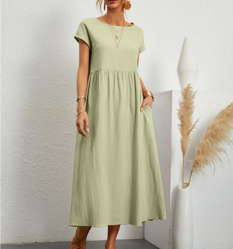 Lotta – Locker geschnittenes Damen-Midikleid