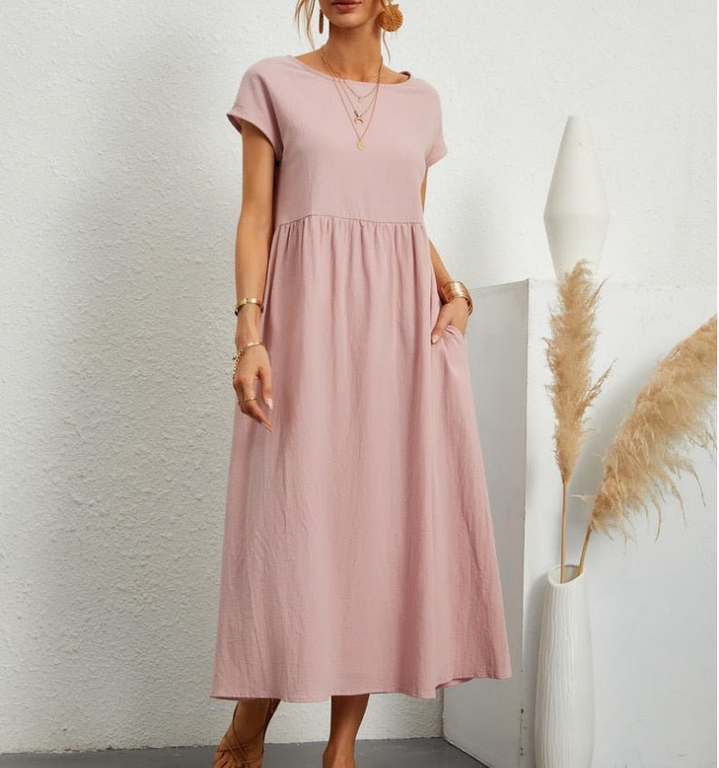 Lotta – Locker geschnittenes Damen-Midikleid