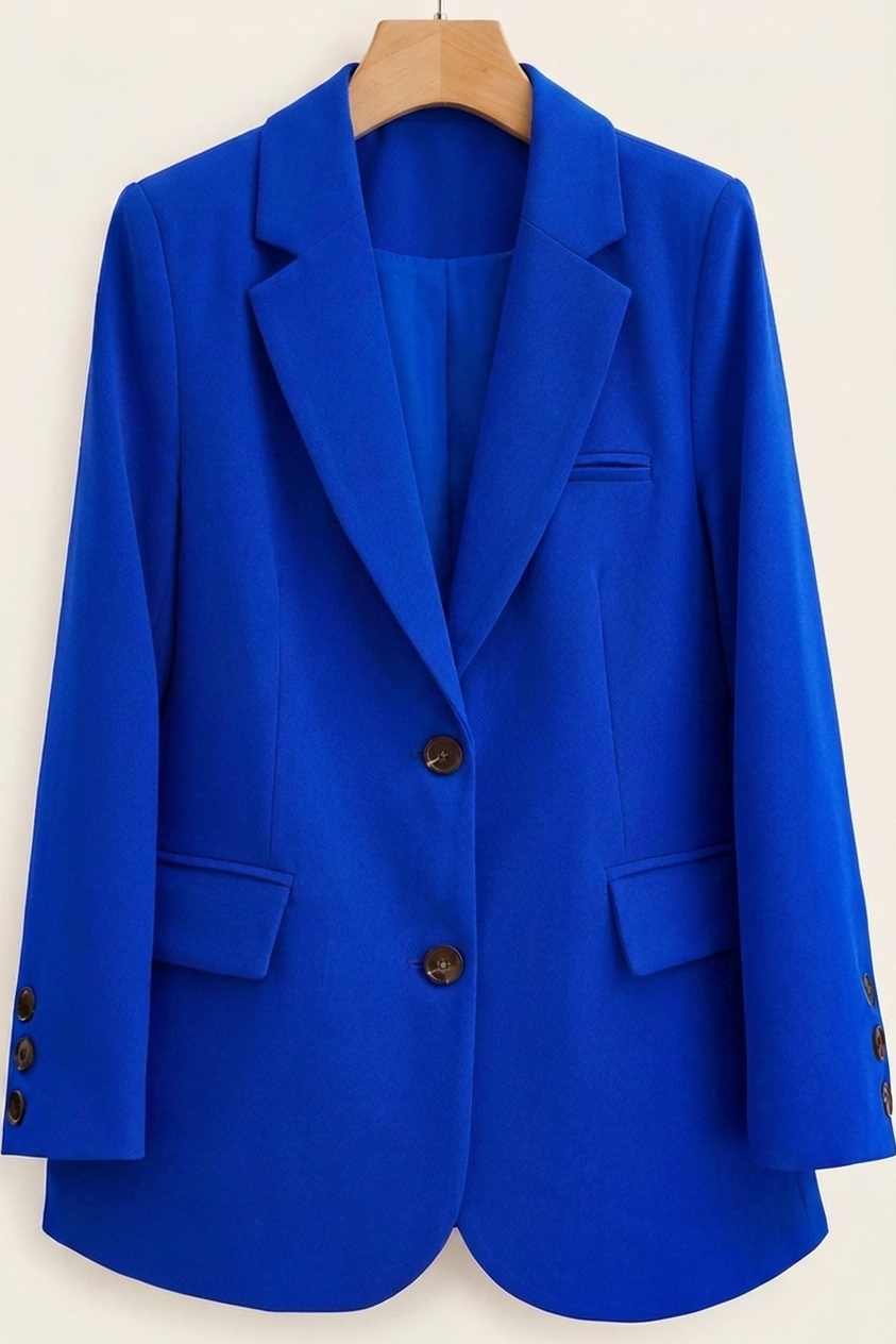 Stilvoller Damenblazer mit klassischem Zweiknopfdesign und praktischen Taschen - J&B - 2 - Annoboutique