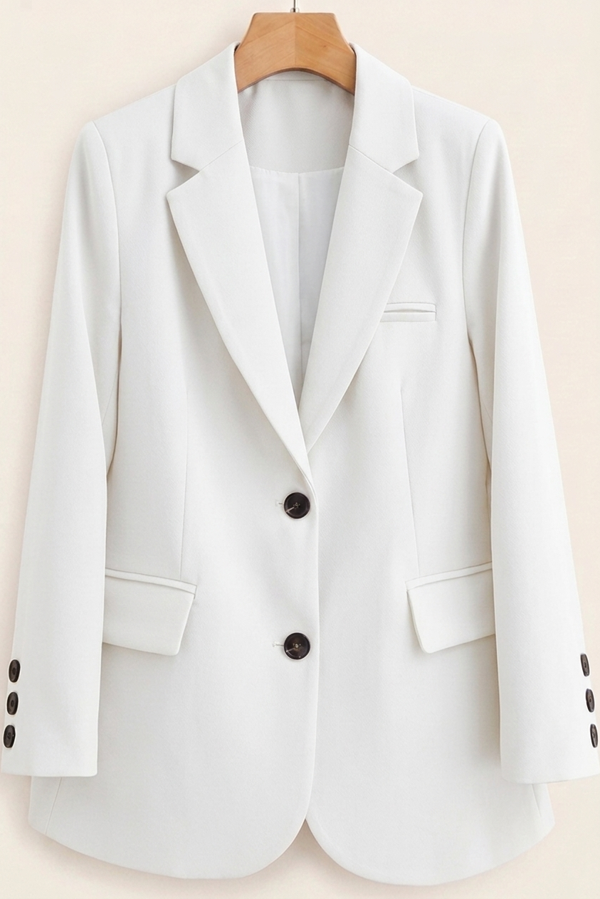 Stilvoller Damenblazer mit klassischem Zweiknopfdesign und praktischen Taschen - J&B - 4 - Annoboutique
