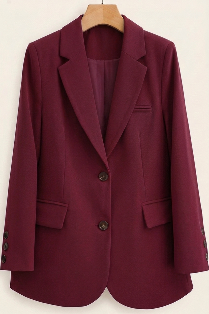 Stilvoller Damenblazer mit klassischem Zweiknopfdesign und praktischen Taschen - J&B - 3 - Annoboutique