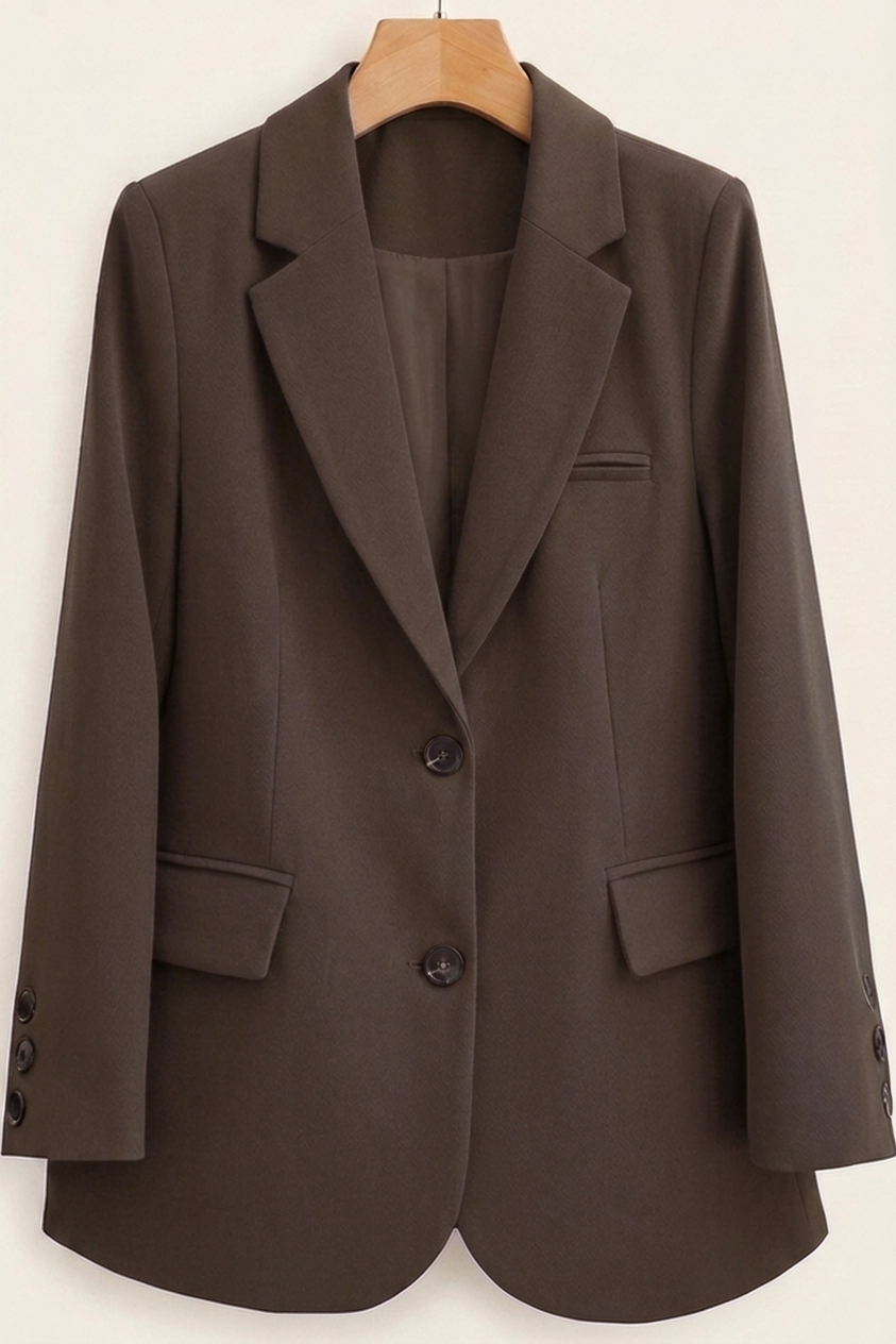 Stilvoller Damenblazer mit klassischem Zweiknopfdesign und praktischen Taschen - J&B - 1 - Annoboutique