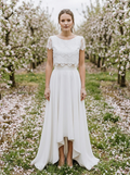 Frühlingsbrautkleid Zweiteilig, leicht und fließend – Ansicht 1