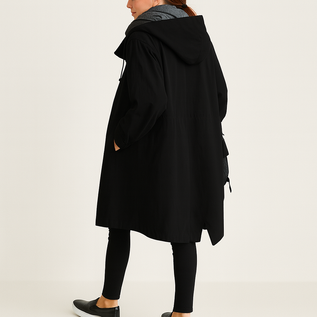 Laura – Damen Wasserdichter Regenmantel Mit Kapuze