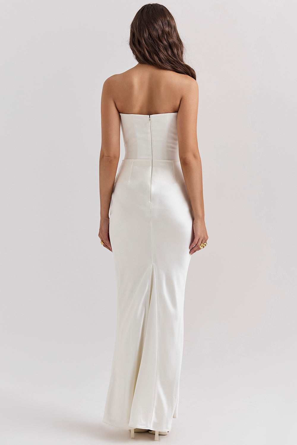 Sofía – Elegantes trägerloses Damen Maxikleid