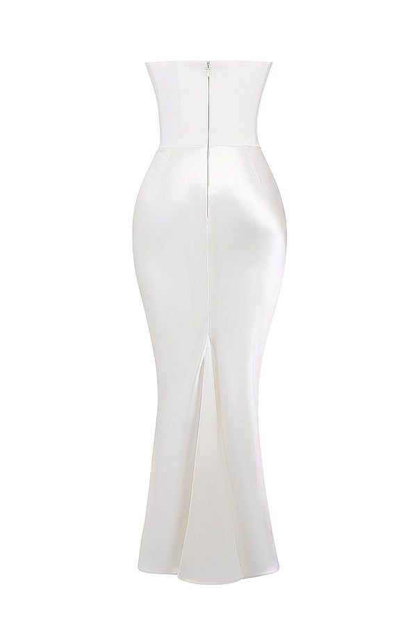 Sofía – Elegantes trägerloses Damen Maxikleid