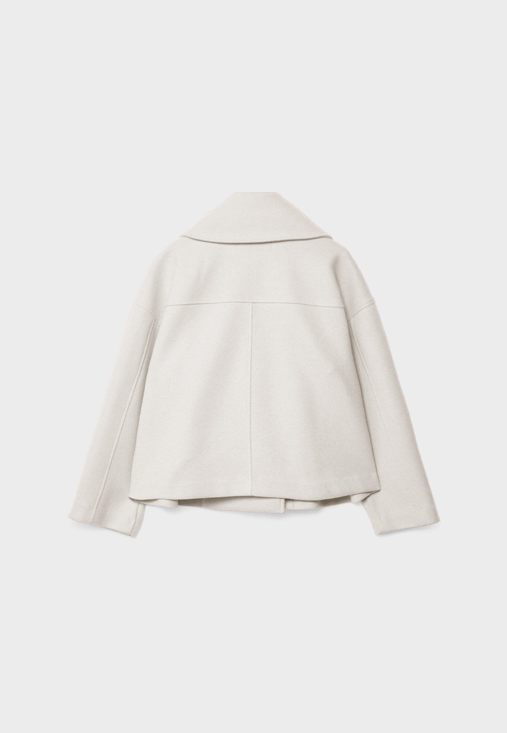 Clara – Damen Kurzmantel mit Doppelknopfleiste und Oversize-Schnitt