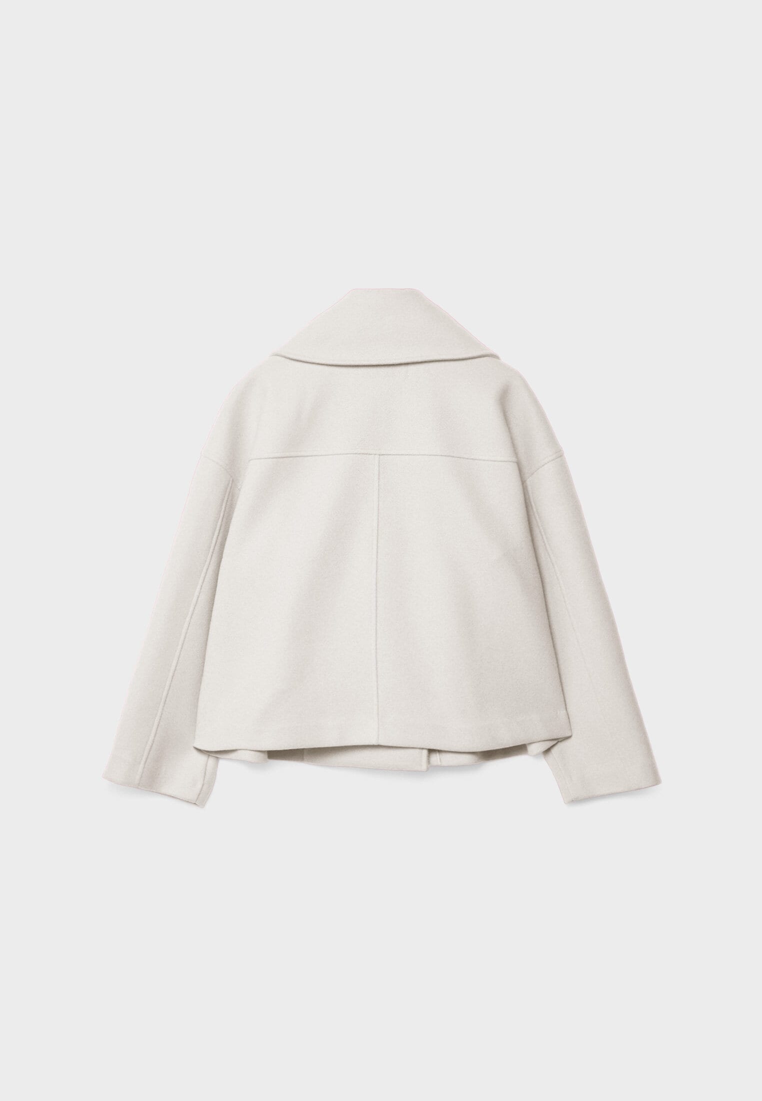 Clara – Damen Kurzmantel mit Doppelknopfleiste und Oversize-Schnitt