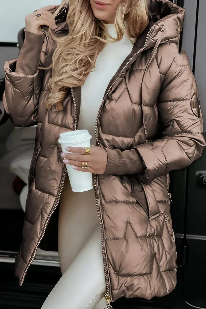 Natalia – Stepp-Winterjacke mit Kapuze Damen