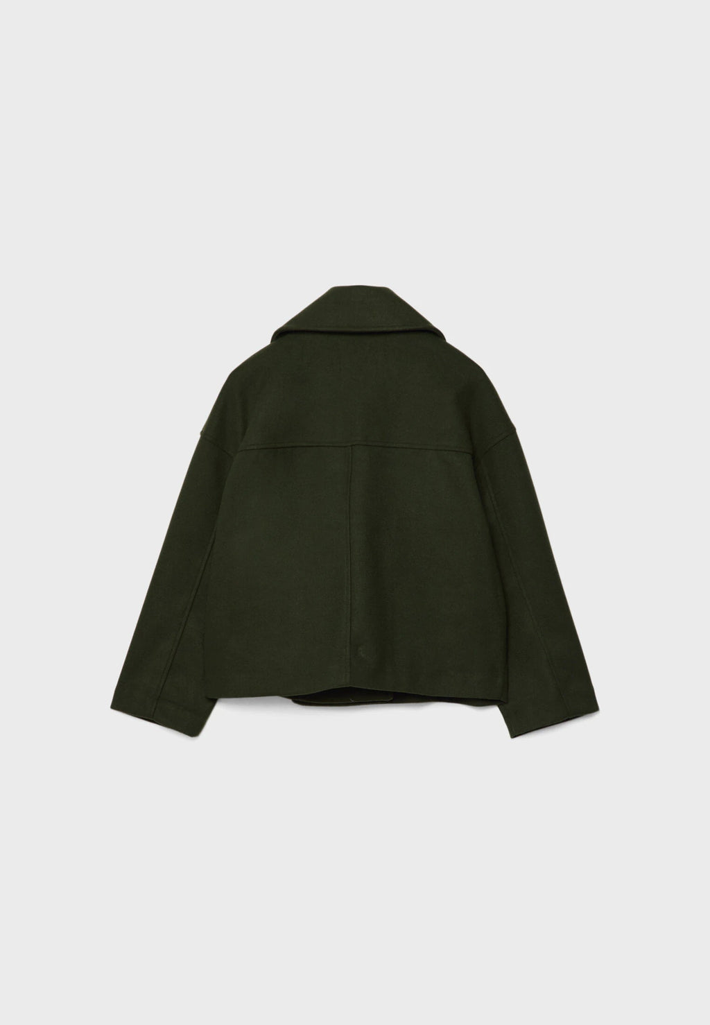 Clara – Damen Kurzmantel mit Doppelknopfleiste und Oversize-Schnitt
