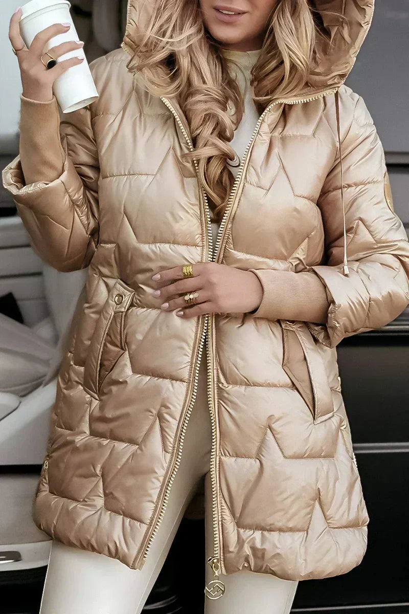 Natalia – Stepp-Winterjacke mit Kapuze Damen