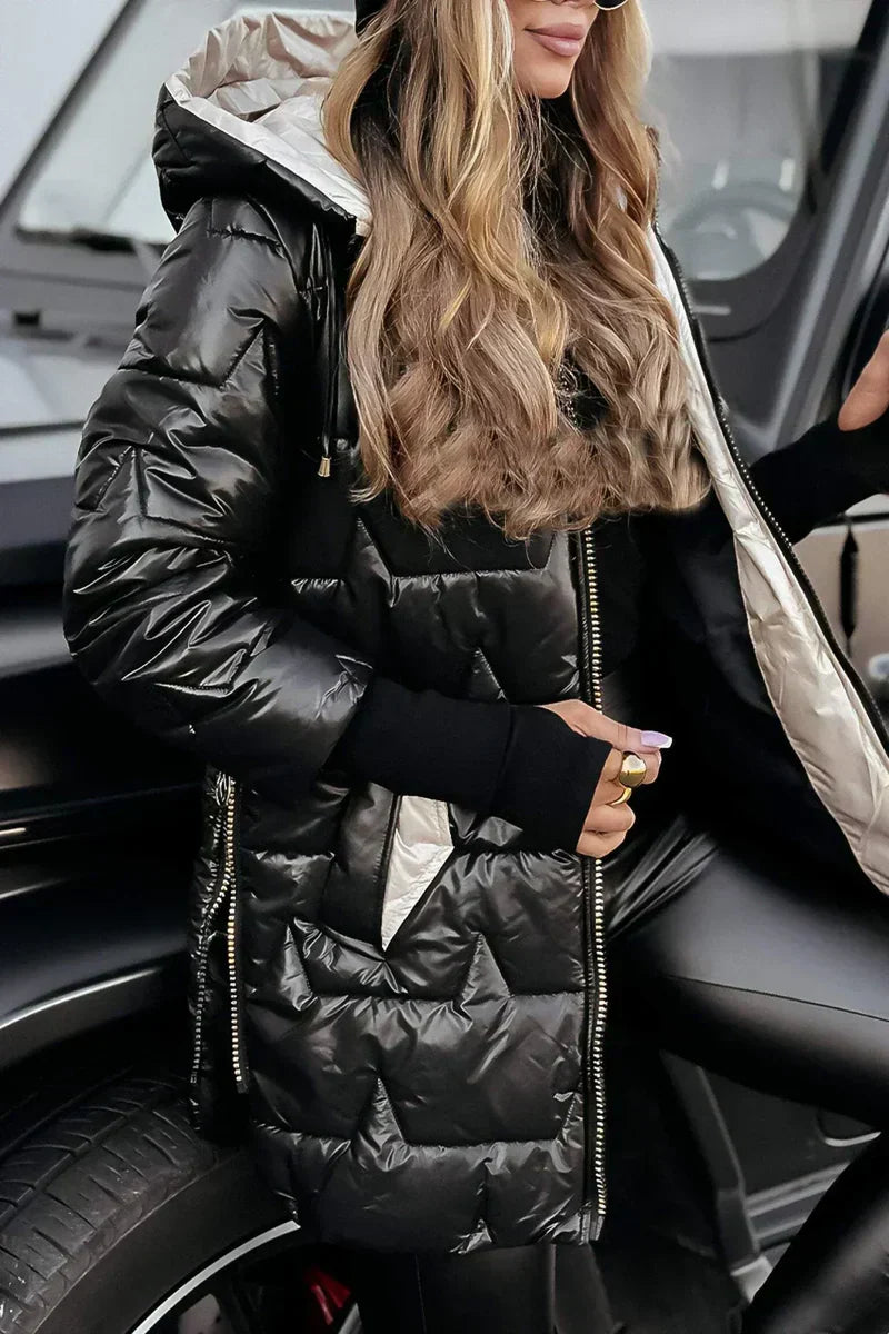 Natalia – Stepp-Winterjacke mit Kapuze Damen