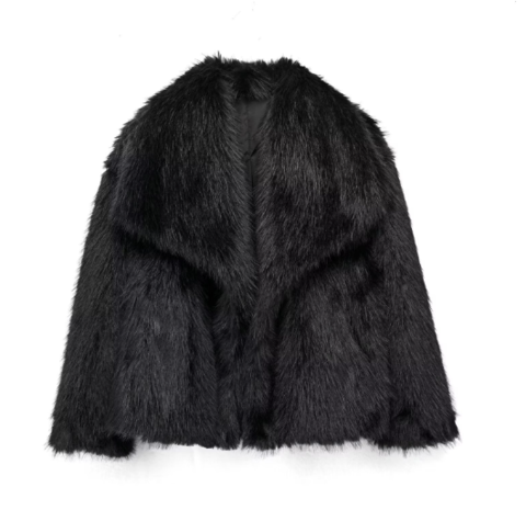 Celina – Luxuriöse Kunstpelz Jacke Damen