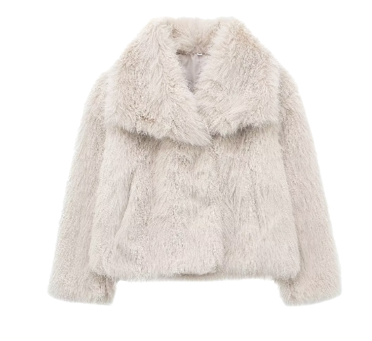 Celina – Luxuriöse Kunstpelz Jacke Damen