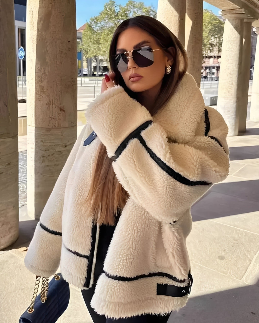 Clara – Teddyjacke mit Oversize-Schnitt Damen