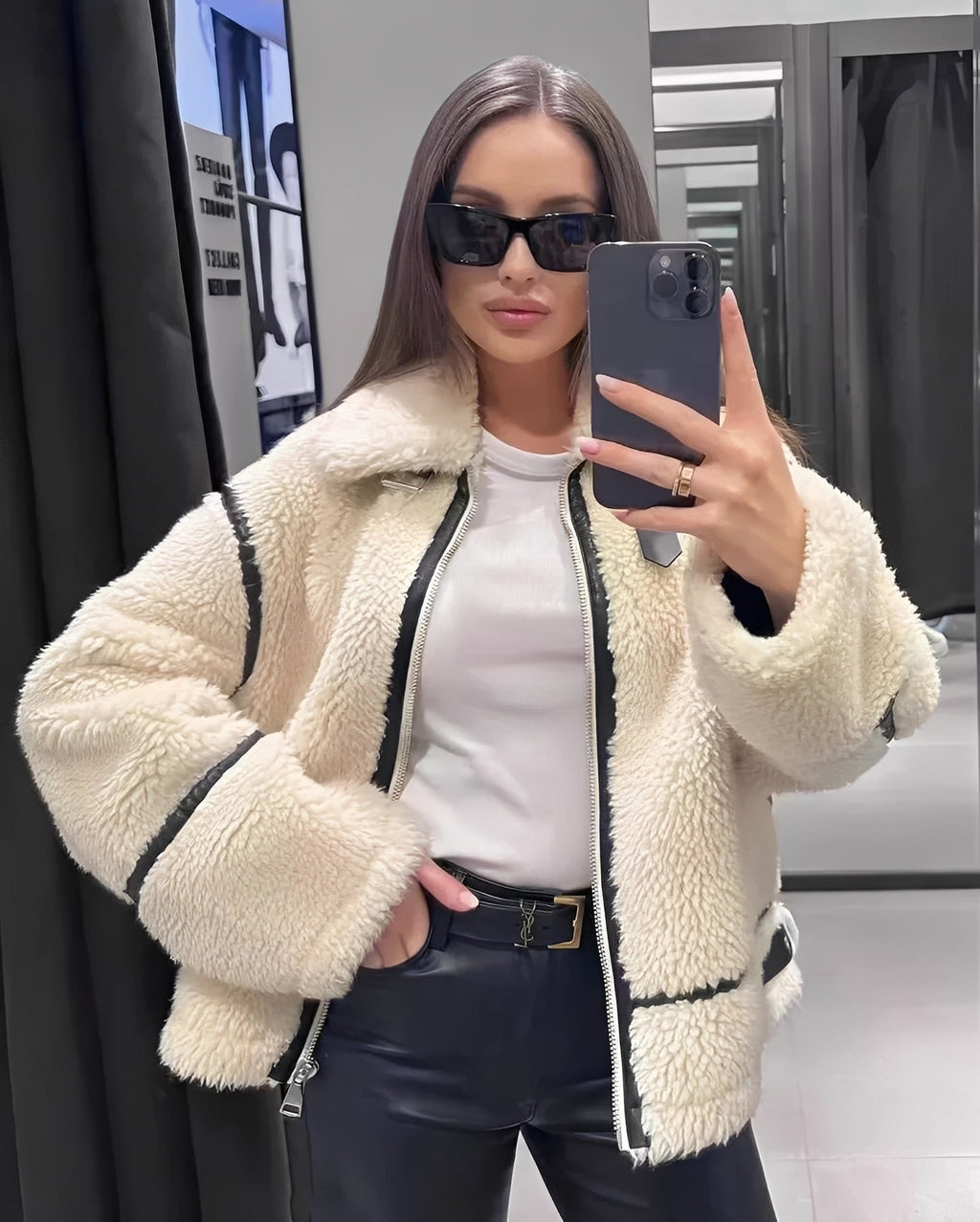 Clara – Teddyjacke mit Oversize-Schnitt Damen