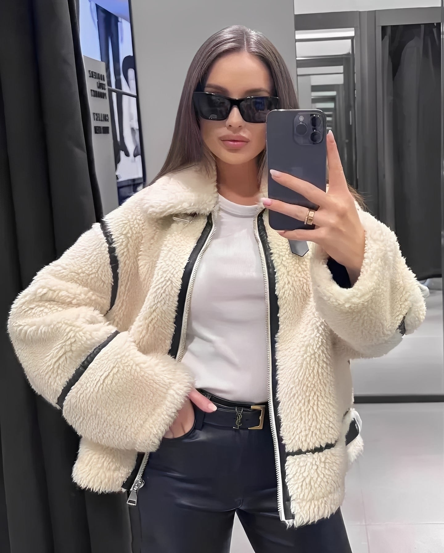 Clara – Teddyjacke mit Oversize-Schnitt Damen