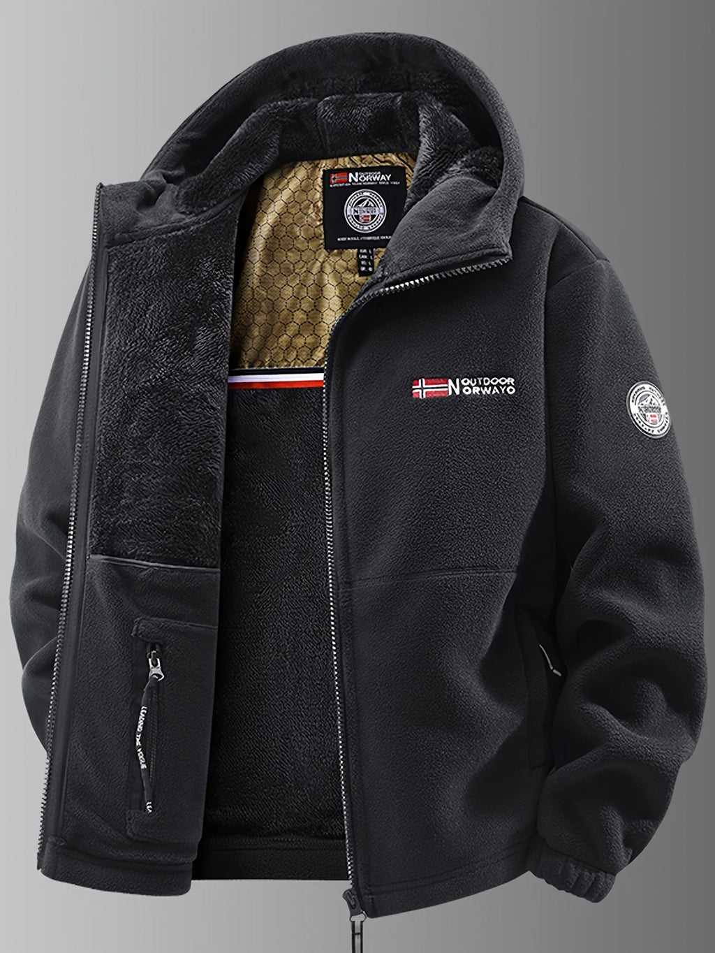 Liam – Warme Fleece-Outdoorjacke für Herren