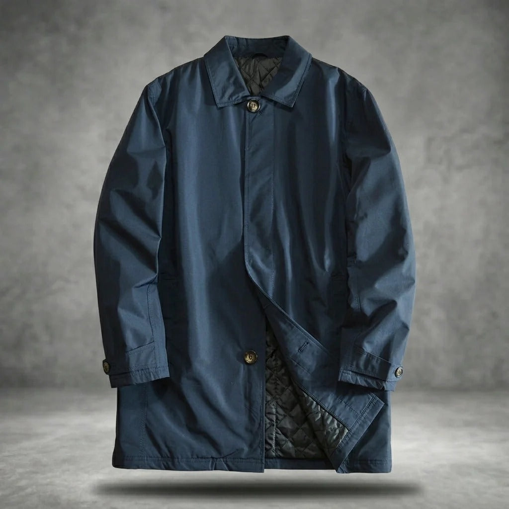 Herrenjacke mit taillierter Passform und eleganter Knopfleiste | A&B - 5 - Annoboutique