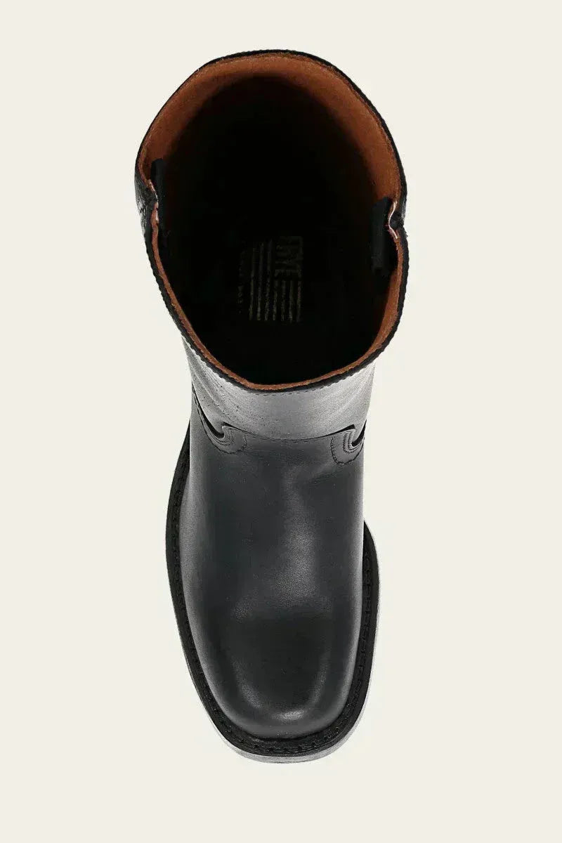 Kniehohe Damenstiefel mit Blockabsatz und schlichtem Design | A&B - 11 - Annoboutique