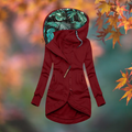 Layla – Asymmetrischer Kapuzenmantel Damen