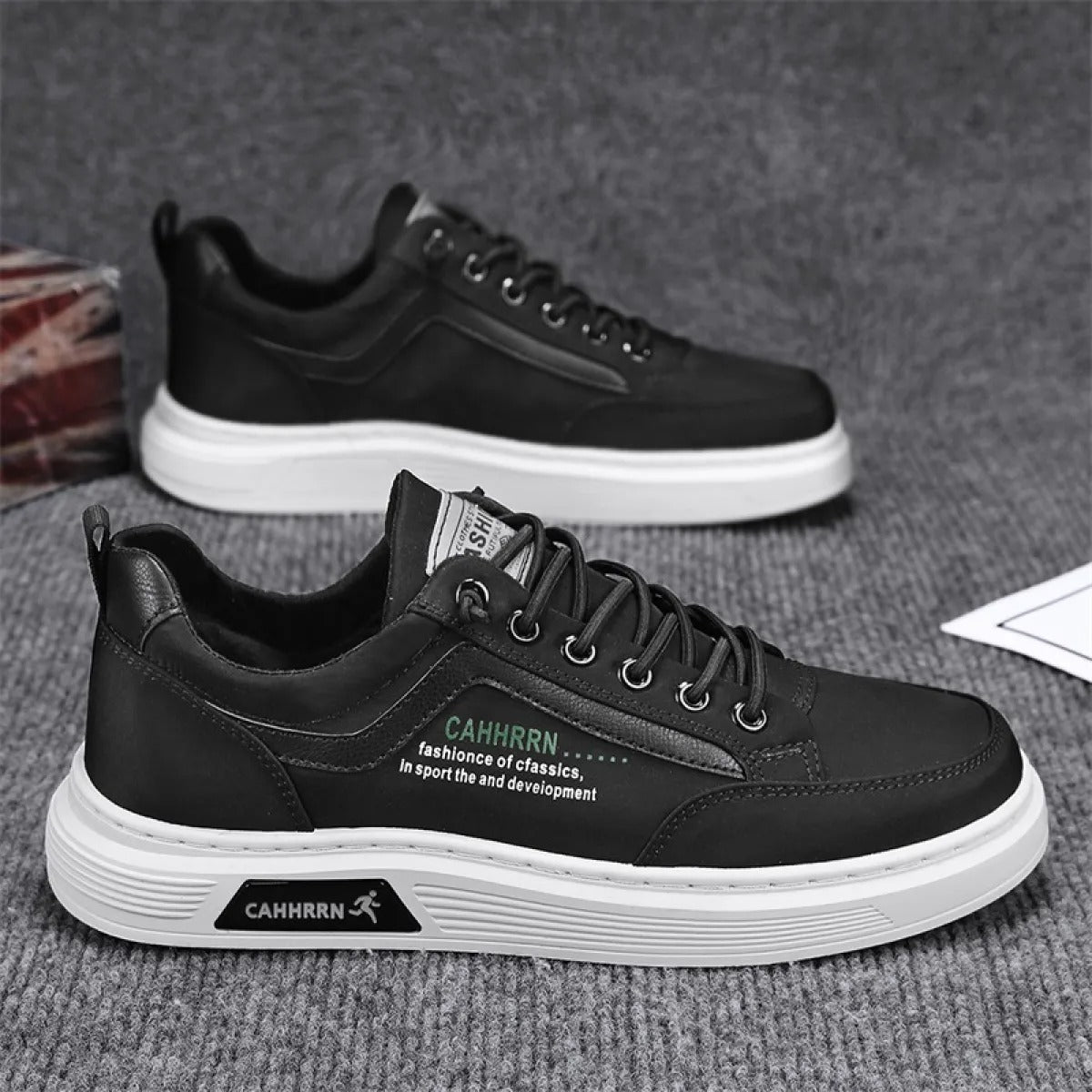 Leo - Herren Sneaker bequem mit Schnürung