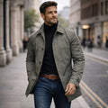 Herrenjacke mit taillierter Passform und eleganter Knopfleiste | A&B - 1 - Annoboutique