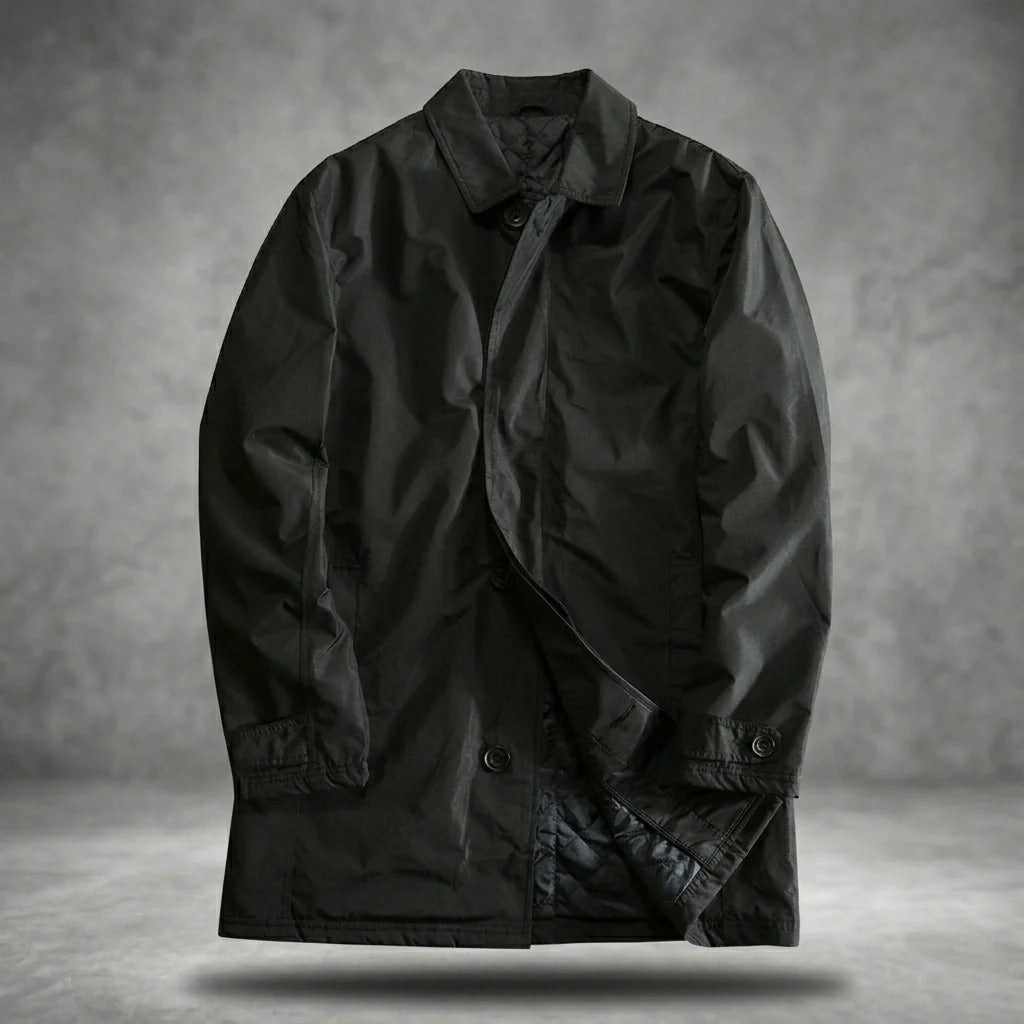 Herrenjacke mit taillierter Passform und eleganter Knopfleiste | A&B - 4 - Annoboutique