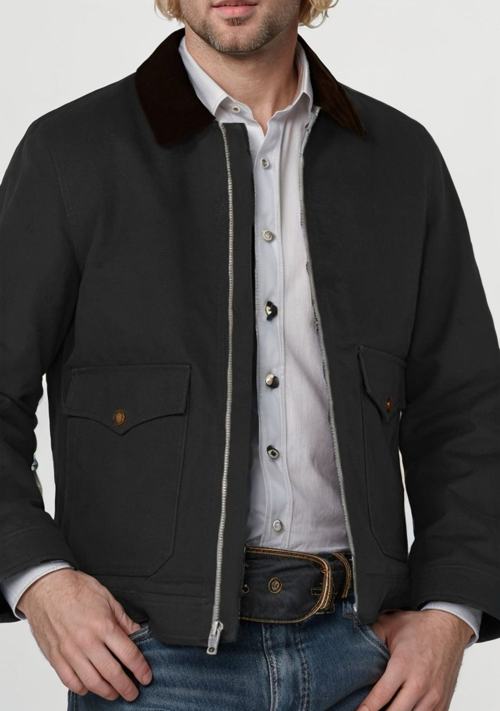 Jonas - Herrenjacke mit Kragen und praktischen Taschen