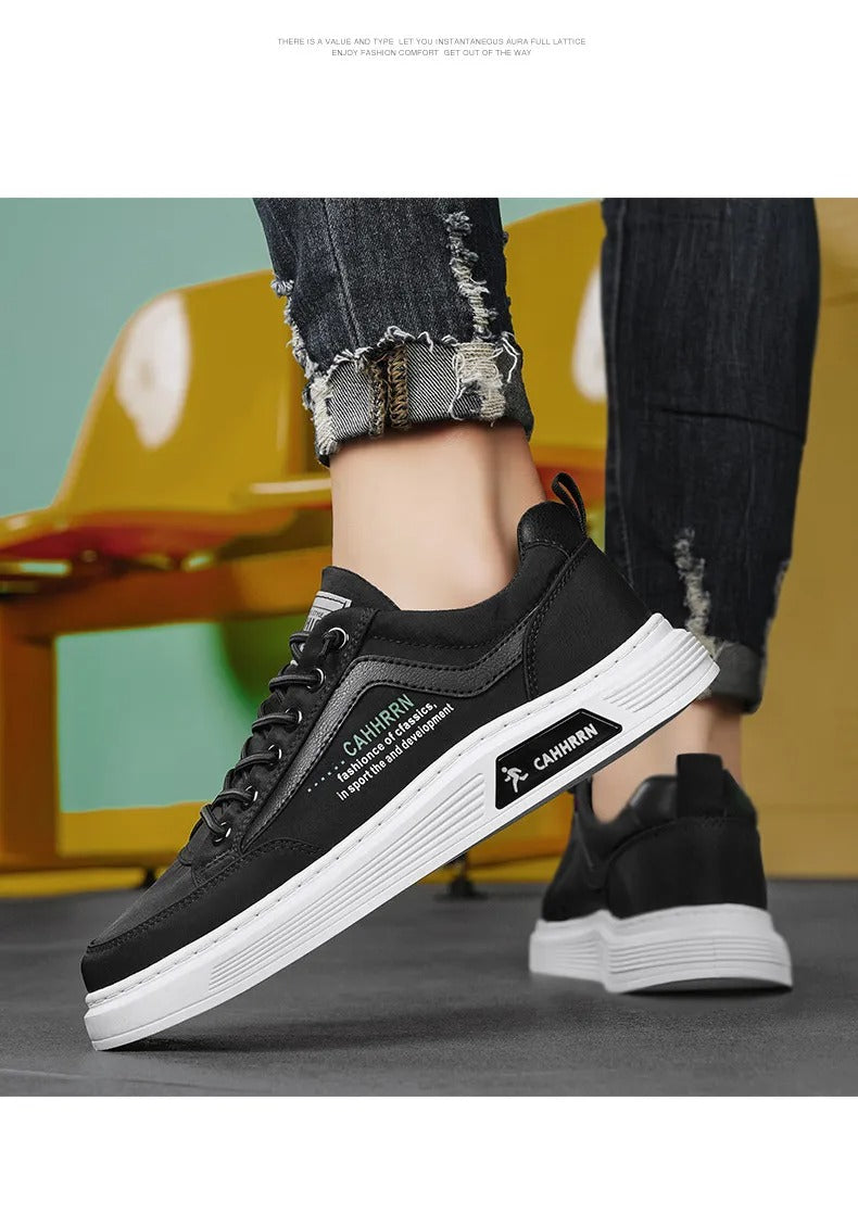 Leo - Herren Sneaker bequem mit Schnürung