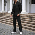 Elegantes Herren Outfit mit taillierter Hose und Knopfdetails | A&B - 1 - Annoboutique