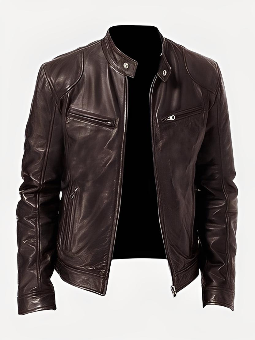 Lukas – Lederjacke im Biker-Stil für Herren