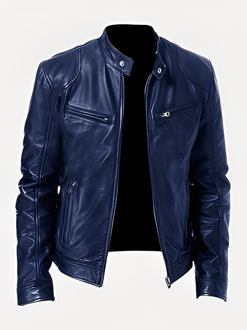 Lukas – Lederjacke im Biker-Stil für Herren