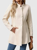 Damenjacke mit Stehkragen und Knopfdetail | A&B - 1 - Annoboutique