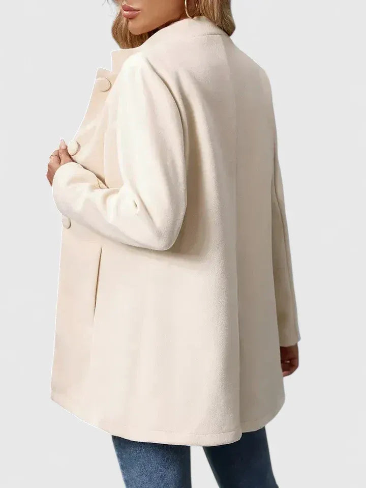 Damenjacke mit Stehkragen und Knopfdetail | A&B - 4 - Annoboutique
