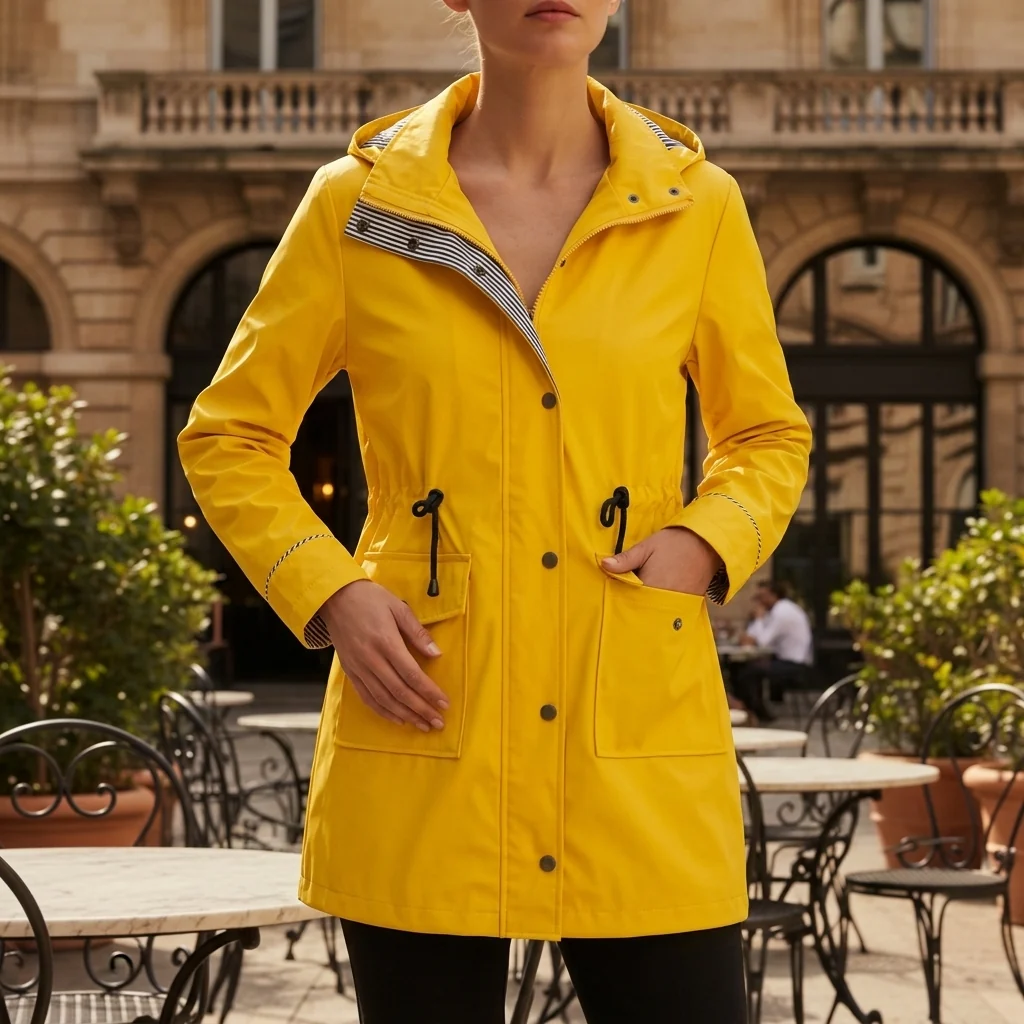 Damenjacke mit Kapuze und Kordelzug | A&B - 1 - Annoboutique