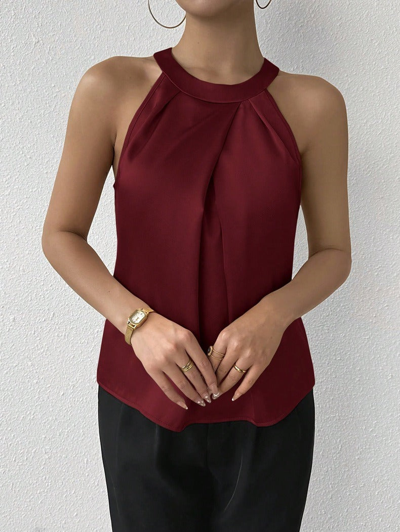 Sophie – Zeitlose Ärmellose Bluse mit elegantem Design