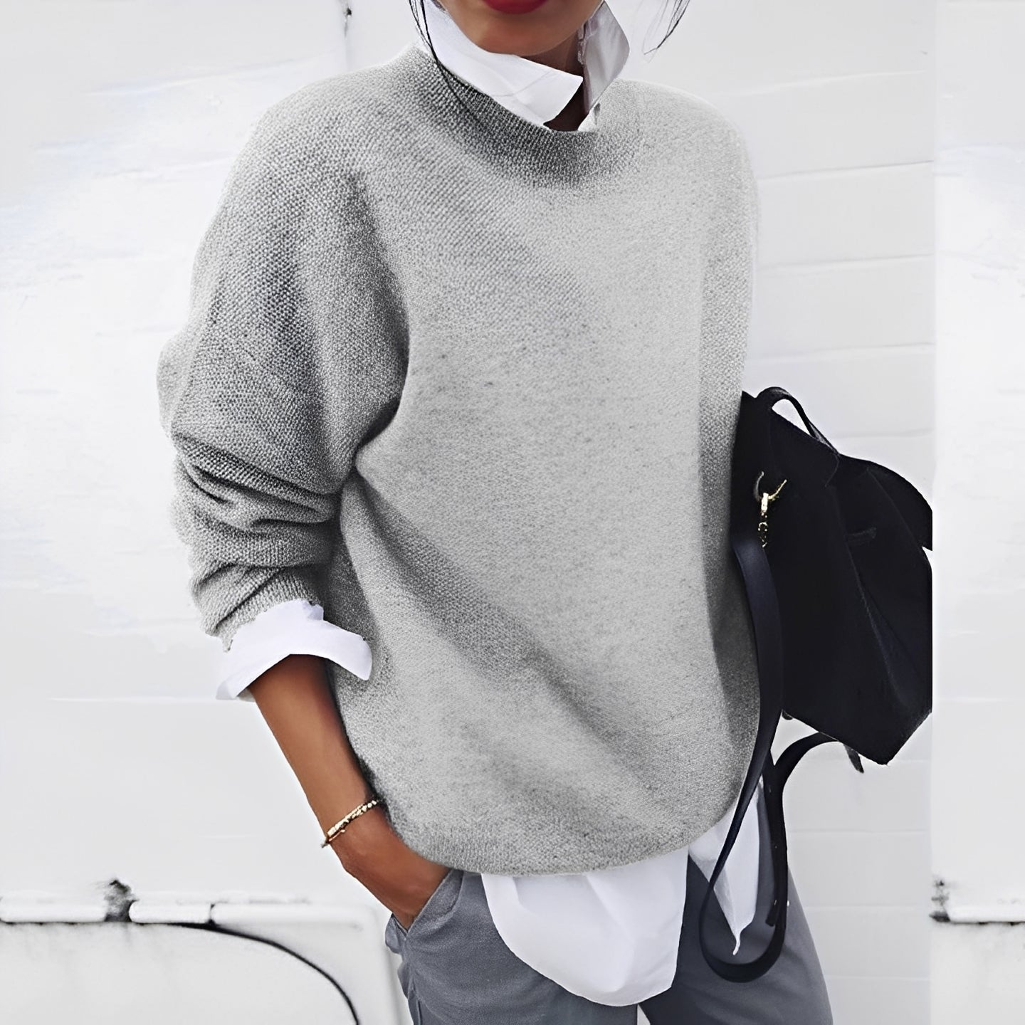 Emma – Strickpullover Damen Lockerer Schnitt