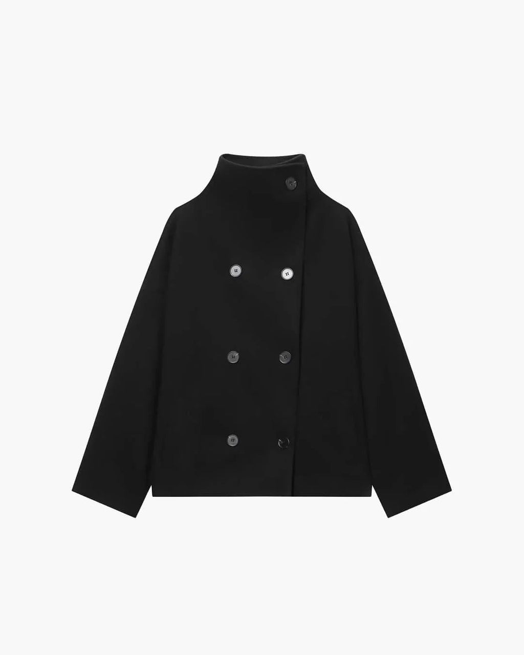 Damenjacke mit hohem Kragen und entspannter Passform | A&B - 2 - Annoboutique