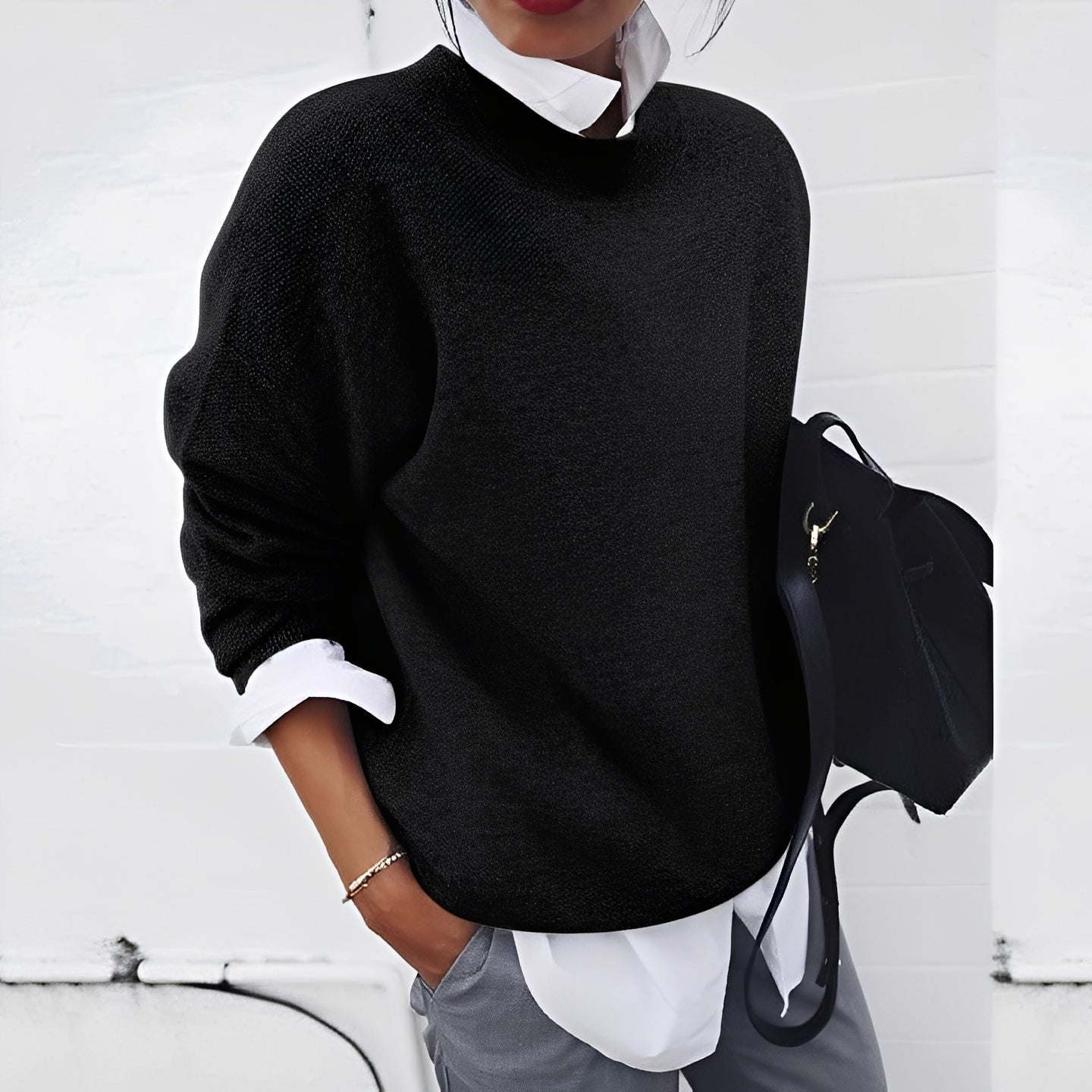 Emma – Strickpullover Damen Lockerer Schnitt