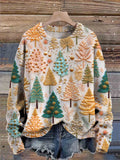 Noelia - Damen Pullover mit Weihnachtsmotiv und Rundhalsausschnitt