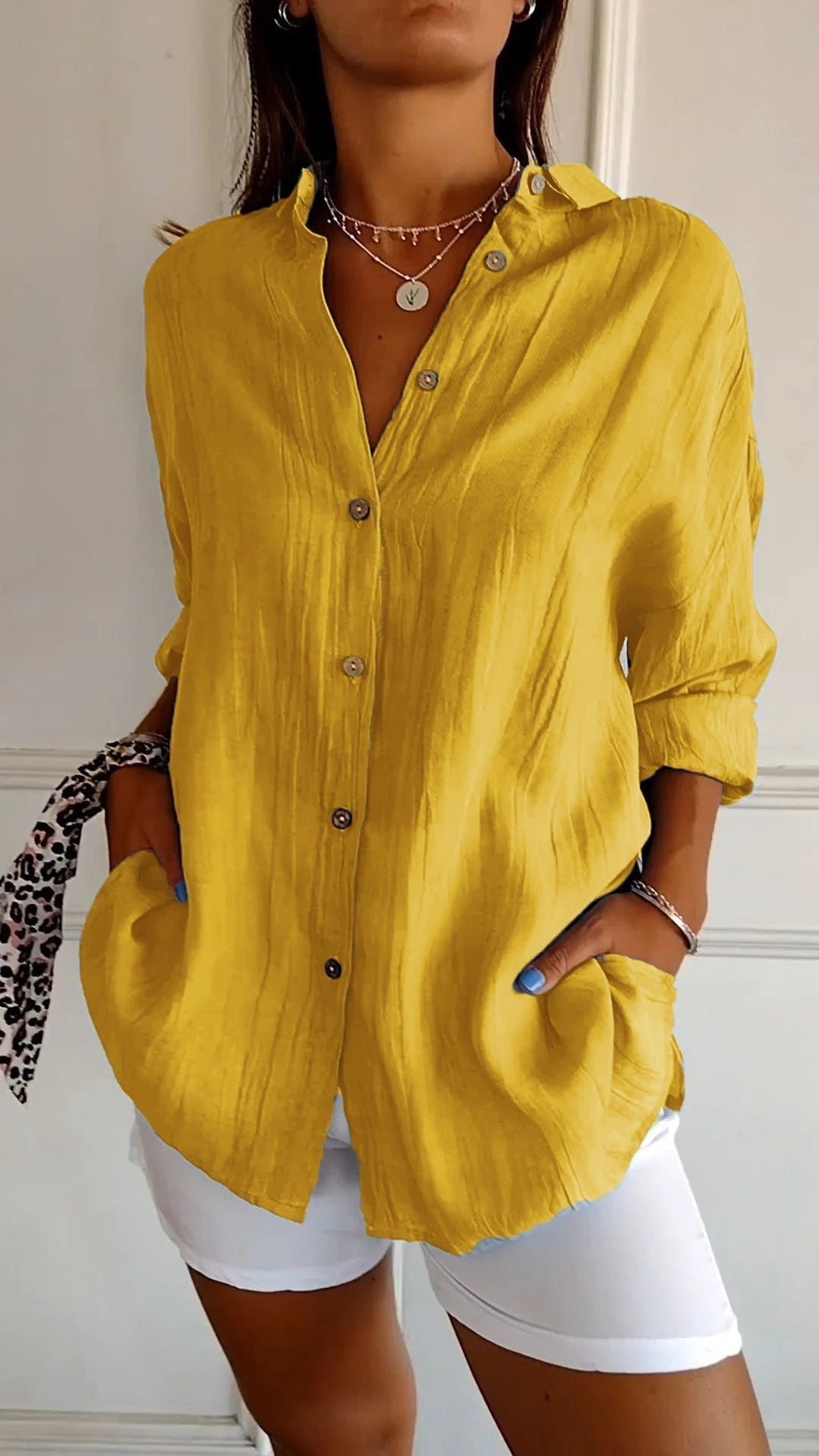 Laura – Damen Lässig geschnittene Hemdbluse