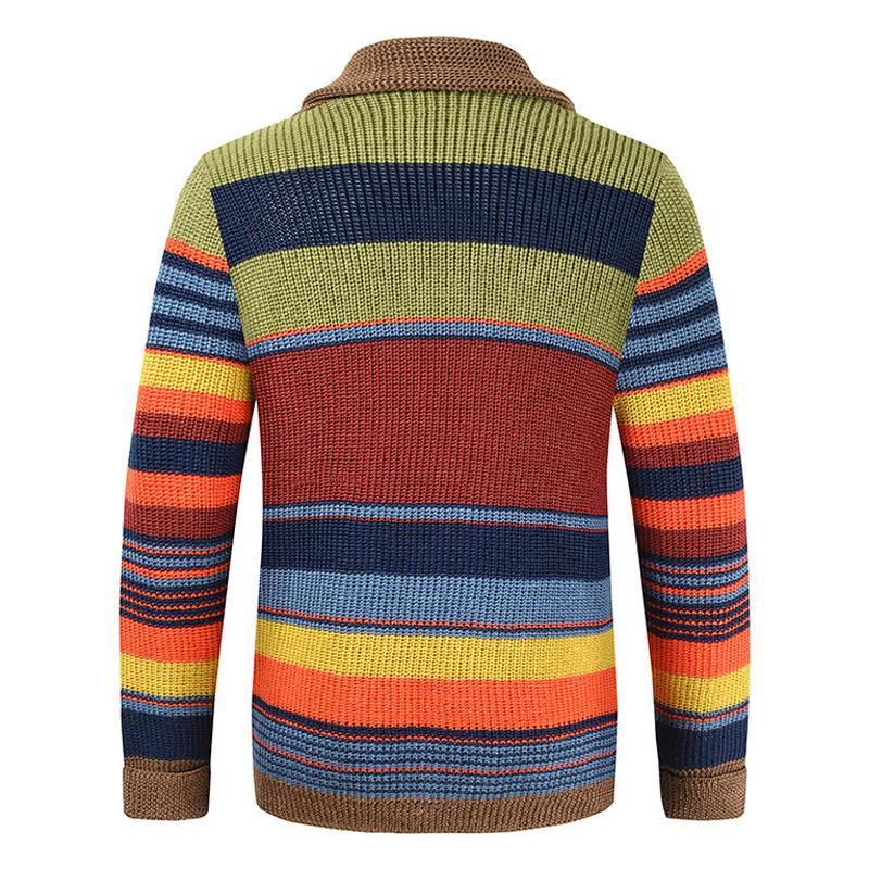 Elor – Gestreifte Strickjacke für Herren