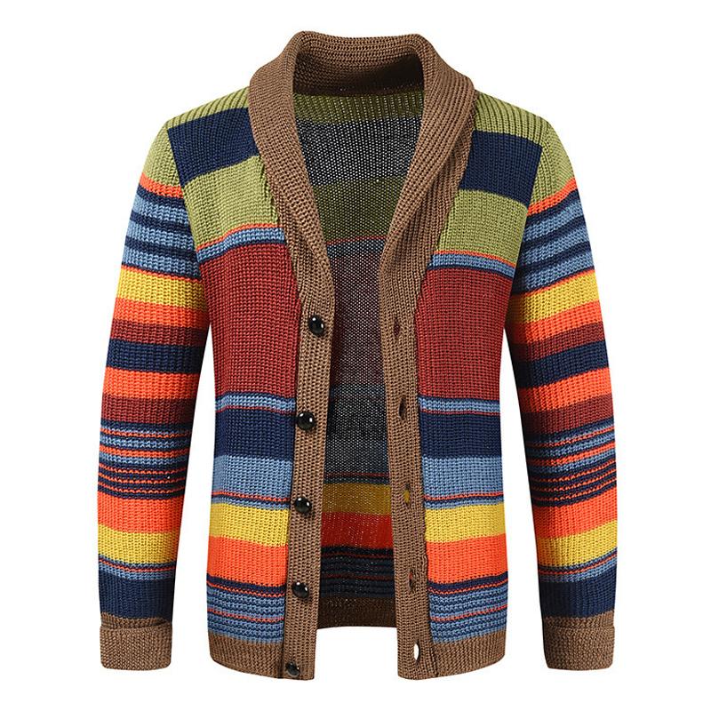 Elor – Gestreifte Strickjacke für Herren