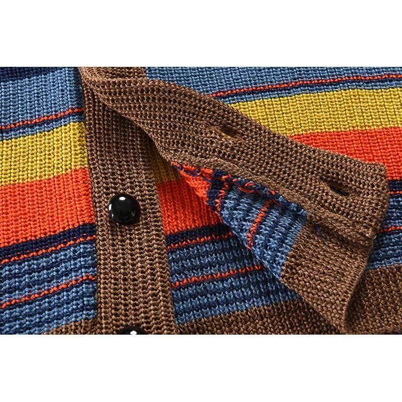 Elor – Gestreifte Strickjacke für Herren