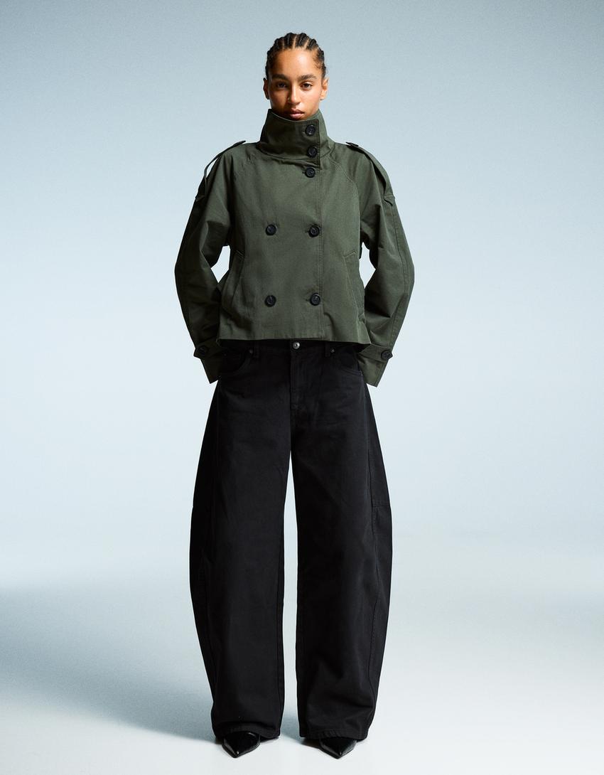 Camila – Kurztrenchcoat Damen mit Taillengürtel
