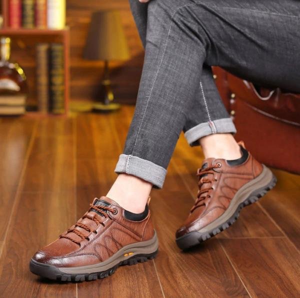 Milan – Strukturierter Leder Sneaker Herren