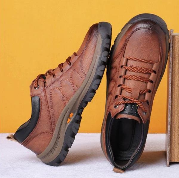 Leonard – Herren Lederschuhe schwarz mit rutschfester Sohle