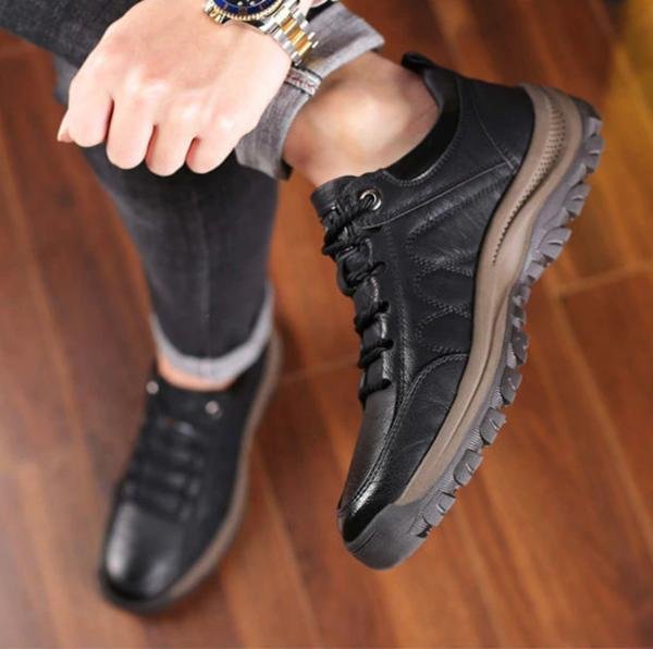 Milan – Strukturierter Leder Sneaker Herren