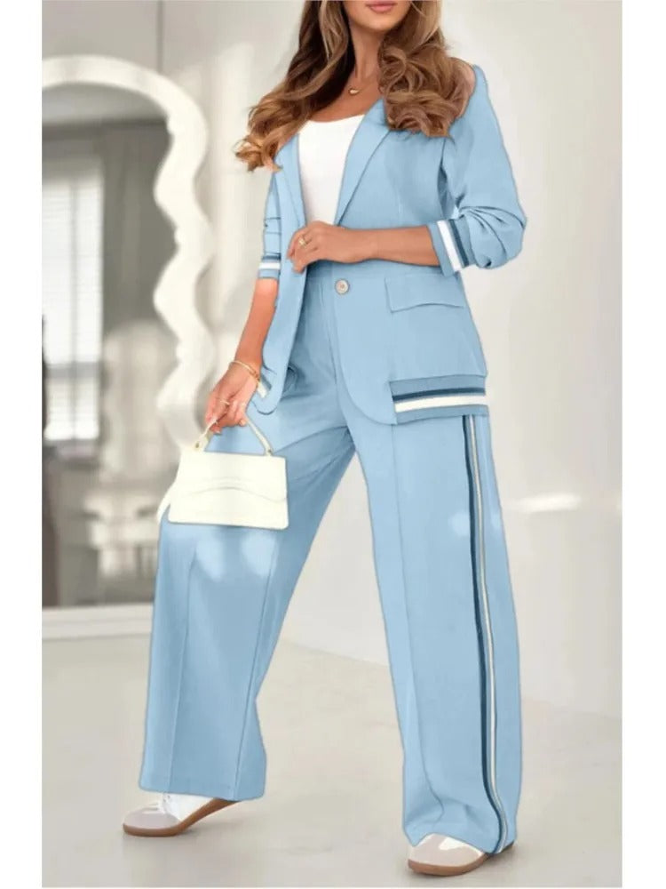 Damen Blazer- und Hosen-Set mit sportlichem Stil - J&B - 7 - Annoboutique